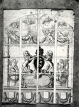 94467 Afbeelding van een ontwerp voor een gebrandschilderd raam in de Nederlands-hervormde kerk te Polsbroek (gemeente ...